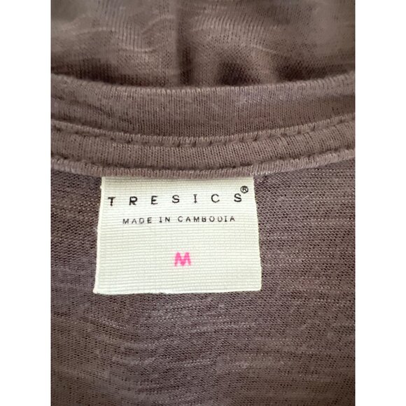 Tresics Brown Short Sleeve V-Neck T-Shirt With Pocket - Picture 3 of 4